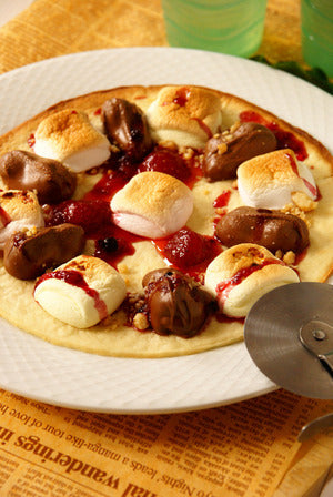 マカデミアナッツチョコ&マシュマロピザ